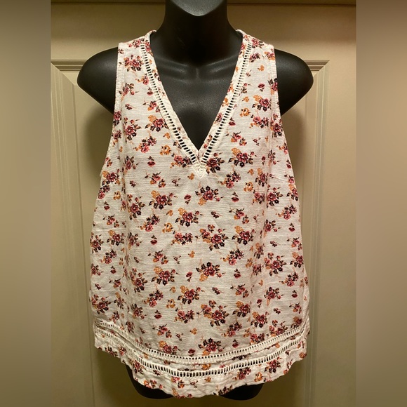 CASLON Floral Tank Top size M - Picture 6 of 12
